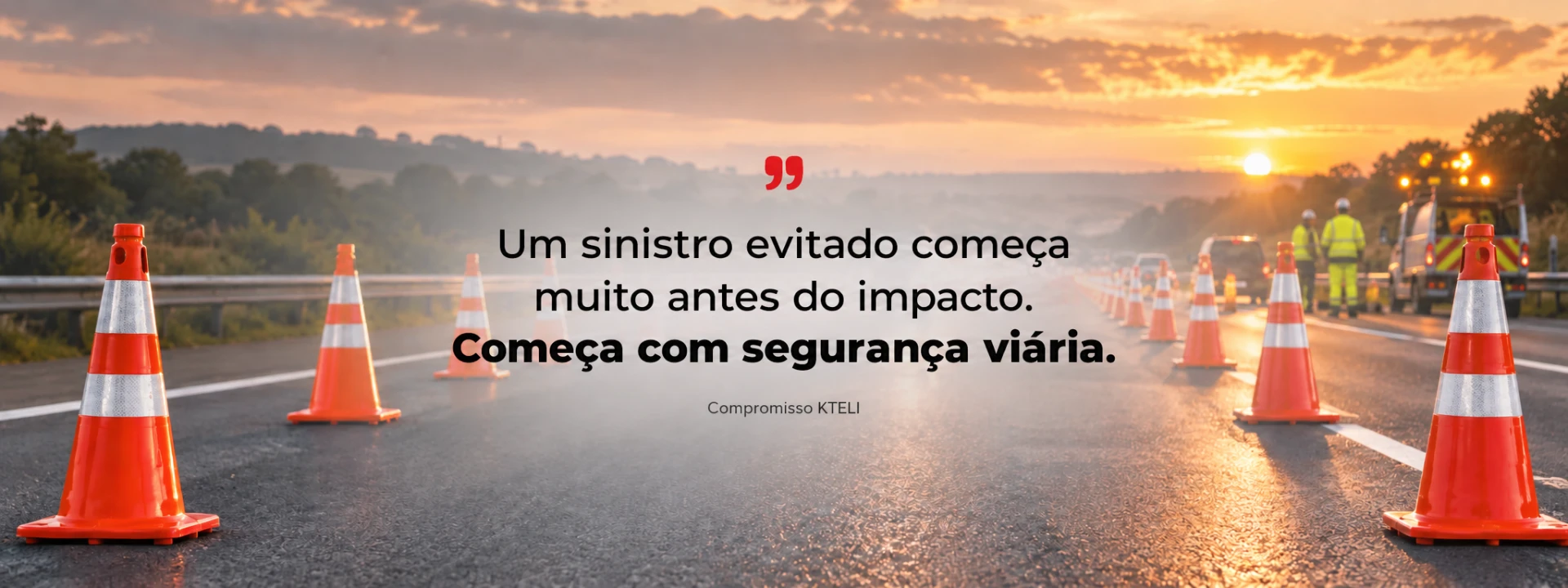 Compromisso KTELI: um sinistro evitado começa muito antes do impacto. Começa com segurança viária.