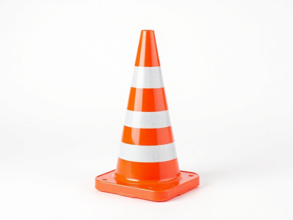 Cones de sinalização